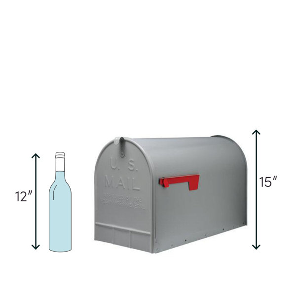 Gibraltar Mailboxes Stanley Extra Large, Steel, Post Mount Mailbox